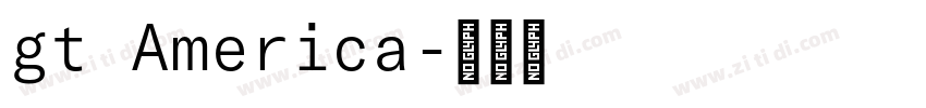 gt America字体转换